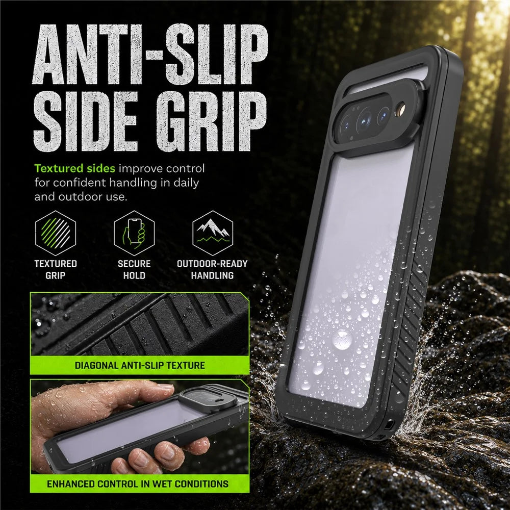 REDPEPPER FS Series For Google Pixel 11 Pro XL Waterproof Case IP68 Shockproof Phone Cover - Black - 7