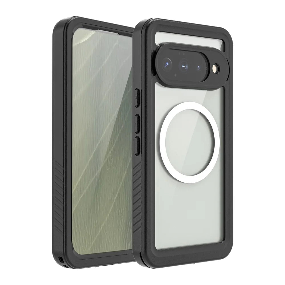 REDPEPPER FS Series For Google Pixel 11 IPX8 Waterproof Case PC TPU PET Clear Magnetic Phone Cover - Black - 2