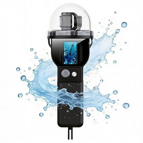 For DJI Osmo Pocket 3 Waterproof Case 30m Depth Underwater Joystick Control HD Clear Shooting Cover - Black - 1
