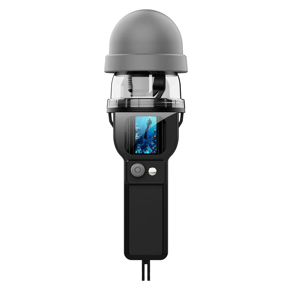 For DJI Osmo Pocket 3 Waterproof Case 30m Depth Underwater Joystick Control HD Clear Shooting Cover - Black - 2