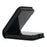 For Samsung Galaxy Z Flip8 Case Rhombic Leather + PC Folding Phone Cover with Wrist Strap / 1.5m Long Strap - Black - 4