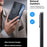 TORRAS for Samsung Galaxy Z Fold8 Case with 2Pcs Tempered Glass Film Magnetic Rotating Kickstand PC + TPU Phone Cover - Black - 6