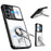 For Samsung Galaxy S24+ / Galaxy S25+ Case with Slide Camera Cover Kickstand PC + TPU Protective Phone Shell - Silver - 1