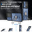 For Samsung Galaxy A27 5G Case with Slide Camera Cover Kickstand PC + TPU Protective Phone Shell - Blue - 6