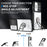 For Samsung Galaxy A57 5G Case with Slide Camera Cover Kickstand PC + TPU Protective Phone Shell - Silver - 6