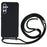 For Samsung Galaxy A34 5G Case TPU Soft Shockproof Phone Cover with Adjustable Lanyard - Black - 1