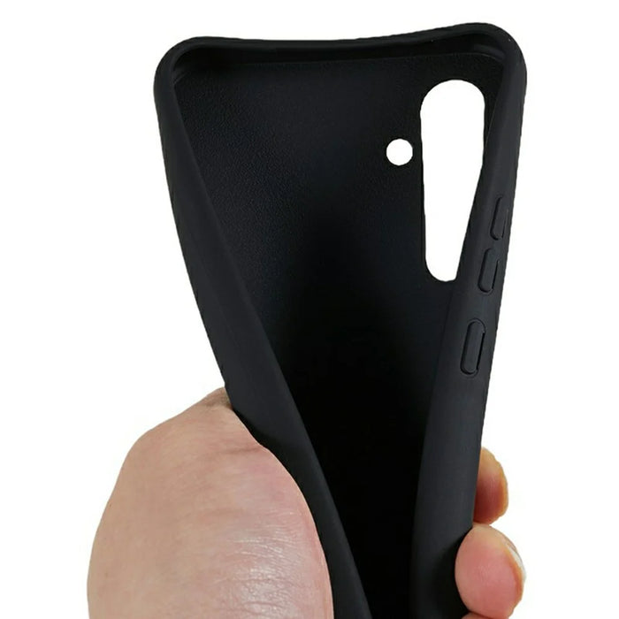 For Samsung Galaxy A34 5G Case TPU Soft Shockproof Phone Cover with Adjustable Lanyard - Black - 6