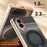 For Samsung Galaxy Z Fold8 Case Magnetic Rotating Kickstand Aramid Fiber Texture Leather + PC Phone Cover with HD Screen Protector - Black - 5