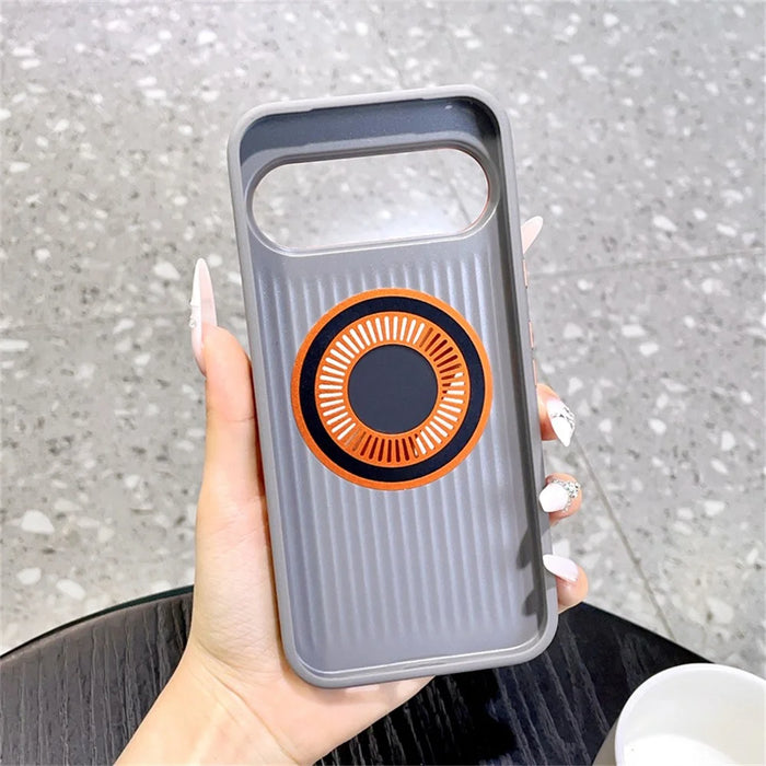 For Google Pixel 11 Magnetic Case Graphene Heat Dissipation TPU Shockproof Phone Cover - Grey - 2