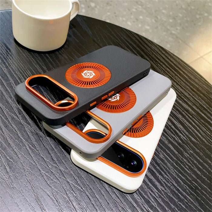 For Google Pixel 11 Pro Magnetic Case Graphene Heat Dissipation TPU Shockproof Phone Cover - Grey - 3