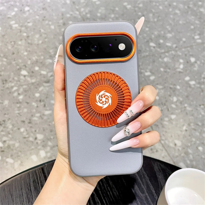 For Google Pixel 11 Pro XL Magnetic Case Graphene Heat Dissipation TPU Shockproof Phone Cover - Grey - 1