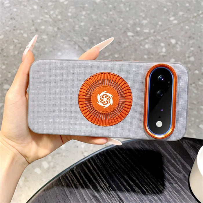 For Google Pixel 11 Pro XL Magnetic Case Graphene Heat Dissipation TPU Shockproof Phone Cover - Grey - 2