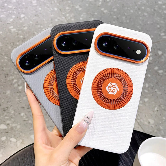 For Google Pixel 11 Pro XL Magnetic Case Graphene Heat Dissipation TPU Shockproof Phone Cover - Grey - 7