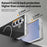 For Samsung Galaxy Z Fold7 5G Magnetic Case PC + Glass Back Shockproof Anti-Fingerprint Phone Cover with Screen Protector - Black - 6