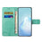 For Samsung Galaxy A34 5G Imprinted Owl Tree Pattern Stand Wallet Case PU Leather Full Protection Phone Cover - Green - 2