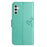 For Samsung Galaxy A34 5G Imprinted Owl Tree Pattern Stand Wallet Case PU Leather Full Protection Phone Cover - Green - 6