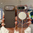 For Google Pixel 11 Pro XL Magnetic Case Water Transfer Printing Aramid Fiber Texture PC Phone Cover - Retro Pattern - 2