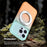 For iPhone 16 Pro Magnetic Case Rotary Kickstand Gradient Color PC + TPU Phone Cover - Orange - 6