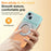 For iPhone 13  /  14 Magnetic Case Rotary Kickstand Gradient Color PC + TPU Phone Cover - Orange - 5