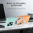 For iPhone 14 Pro Max Magnetic Case Rotary Kickstand Gradient Color PC + TPU Phone Cover - Orange - 3