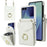 For Samsung Galaxy Z Flip8 Case RFID Blocking PU Leather + TPU Phone Cover with Shoulder Strap - White - 1