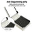 For Samsung Galaxy Z Flip8 Case RFID Blocking PU Leather + TPU Phone Cover with Shoulder Strap - White - 5