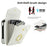 For Samsung Galaxy Z Flip8 Case RFID Blocking PU Leather + TPU Phone Cover with Shoulder Strap - White - 7