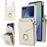 For Samsung Galaxy Z Flip8 Case Litchi Texture PU Leather + TPU Phone Cover with Shoulder Strap - White - 1