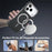 For iPhone 18 Pro  /  17 Pro Magnetic Case with Detachable Card Holder Carbon Fiber Texture Leather + PC Phone Cover - Black - 5