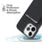 For iPhone 14 Pro Max Magnetic Case with Detachable Card Holder Carbon Fiber Texture Leather + PC Phone Cover - Black - 4