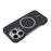 For iPhone 16 Pro Magnetic Case Carbon Fiber Texture Leather + PC Phone Cover - Black - 4