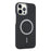 For iPhone 15 Pro Max Magnetic Case Carbon Fiber Texture Leather + PC Phone Cover - Black - 1