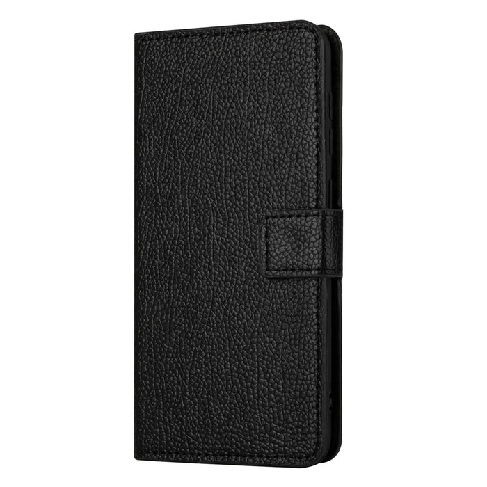 For Samsung Galaxy A54 5G Magnetic Square Clasp Litchi Texture PU Leather Wallet Case Stand Function Mobile Phone Cover - Black - 4