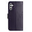 For Samsung Galaxy A54 5G Imprinted Owl Tree Pattern Magnetic Clasp Cover PU Leather Wallet Stand Phone Case - Dark Purple - 6