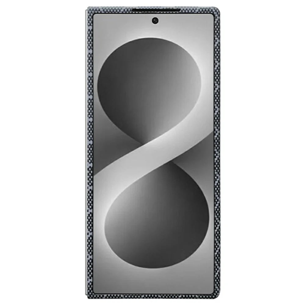 For Samsung Galaxy Z Fold8 Ultra Magnetic Case Honeycomb Texture Aramid Fiber Phone Cover with Front Frame - 2