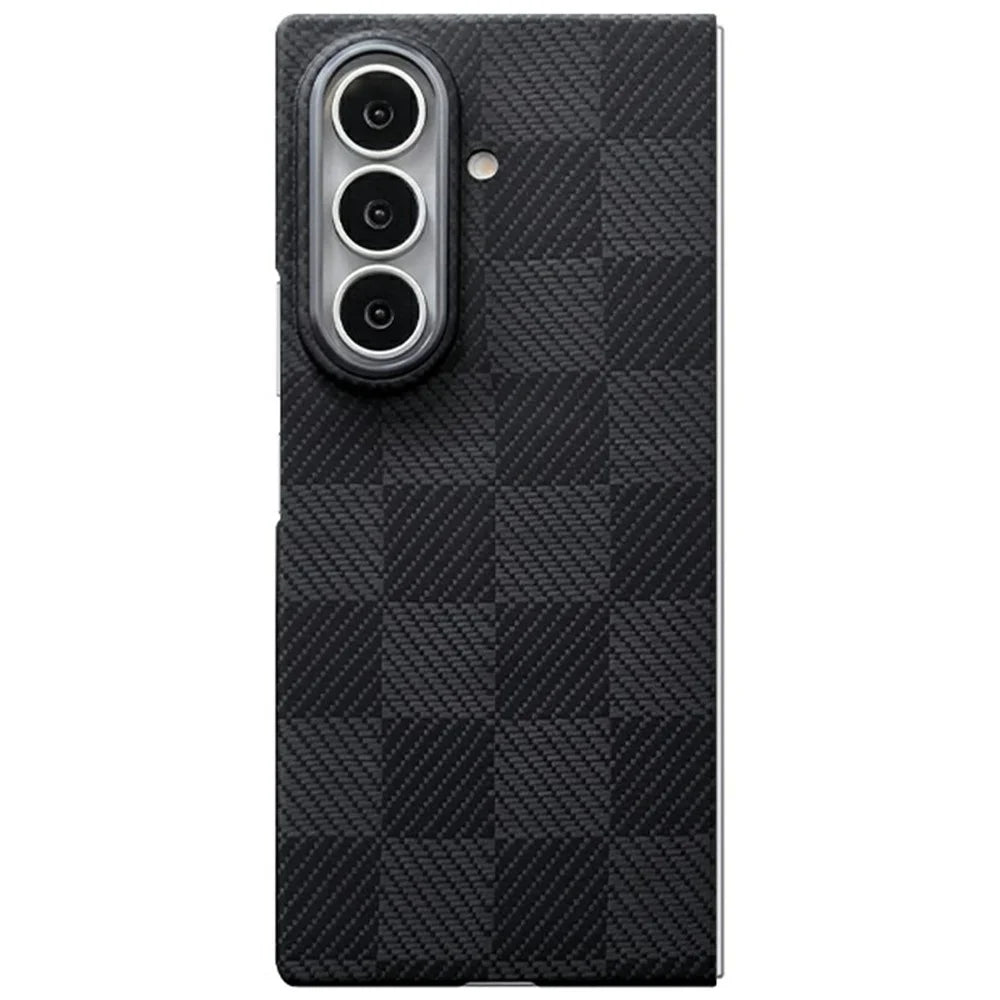 For Galaxy Z Fold8 Ultra Case Square Grid Texture Aramid Fiber Magnetic Phone Cover - 1