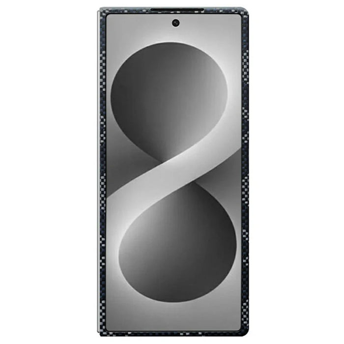 For Samsung Galaxy Z Fold8 Ultra Magnetic Case Geometric Pattern Aramid Fiber Phone Cover with Metal Lens Frame  /  Front Frame - 2