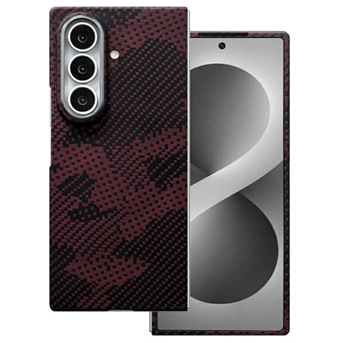 For Samsung Galaxy Z Fold8 Ultra Magnetic Case Camouflage Pattern Aramid Fiber Phone Cover with Metal Lens Frame  /  Front Frame - 1