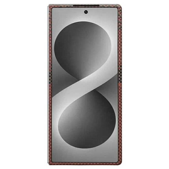 For Samsung Galaxy Z Fold8 Ultra Magnetic Case Aramid Fiber Phone Cover with Metal Lens Frame  /  Front Frame - Sun - 2