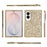 For Samsung Galaxy Z Fold8 Case Electroplating TPU + PC Sparkling Glitter Phone Back Cover - Gold - 2