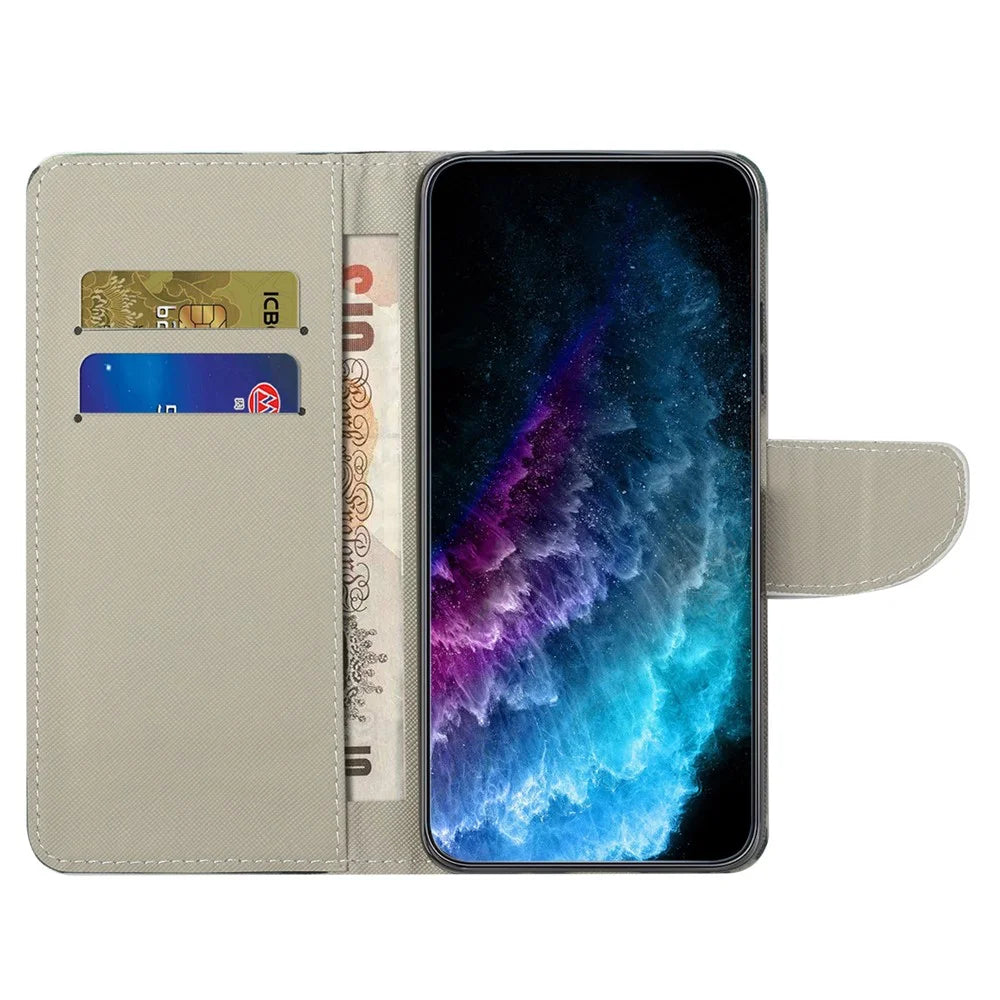 For Samsung Galaxy A54 5G Pattern Printing PU Leather Wallet Case Cross Texture Magnetic Closure Stand Flip Phone Cover - Camouflage - 2