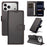 BETOPNICE for iPhone 18 Pro Max / iPhone 17 Pro Max 006 Case RFID Blocking Wallet Stand Leather Phone Cover with Wrist Strap - Black - 3