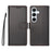 BETOPNICE for Samsung Galaxy A35 5G 006 Case RFID Blocking Wallet Stand Leather Phone Cover with Wrist Strap - Black - 1