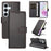 BETOPNICE for Samsung Galaxy A35 5G 006 Case RFID Blocking Wallet Stand Leather Phone Cover with Wrist Strap - Black - 3
