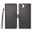 BETOPNICE for iPhone 16e / iPhone 17e 006 Case RFID Blocking Wallet Stand Leather Phone Cover with Wrist Strap - Black - 1