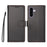 BETOPNICE for Samsung Galaxy A27 5G 006 Case RFID Blocking Wallet Stand Leather Phone Cover with Wrist Strap - Black - 1