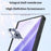 For Samsung Galaxy Z Fold8 Case with Anti-spy Tempered Glass Screen Protector Leather + PC Hinge Protection Phone Cover - Black - 3