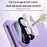 For Samsung Galaxy Z Fold8 Case with Anti-spy Tempered Glass Screen Protector Leather + PC Hinge Protection Phone Cover - Black - 7