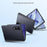 For Samsung Galaxy Z Fold8 Case with HD Screen Protector Skin-touch PC Matte Protective Phone Cover - Black - 3