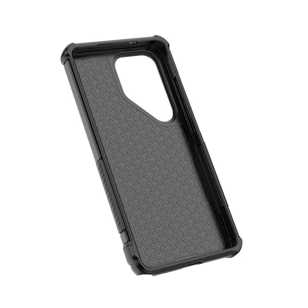 For Samsung Galaxy S26 Ultra Magnetic Case Carbon Fiber Texture PC + TPU Corner Protection Phone Cover - Black - 6